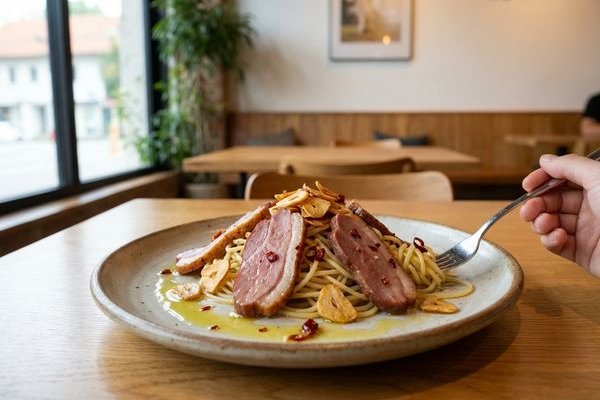 Pasta at Bubbs & Bites