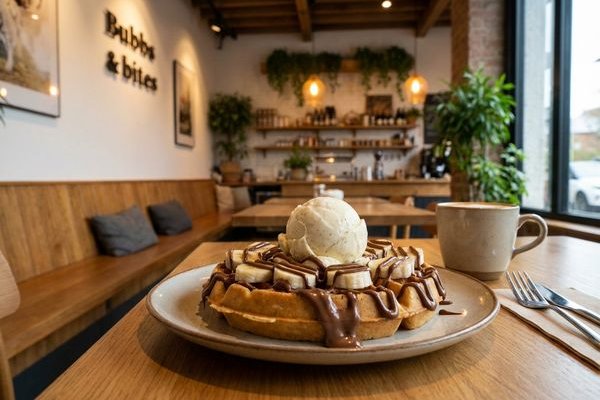 Signature Waffles at Bubbs & Bites