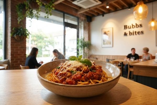 Pasta at Bubbs & Bites