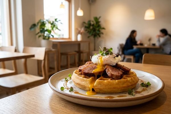 Signature Waffles at Bubbs & Bites