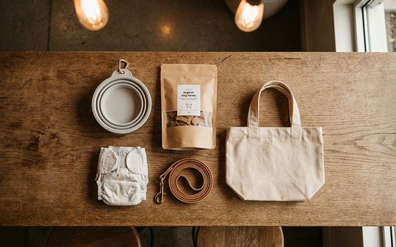Essential items to pack when bringing dog to cafe