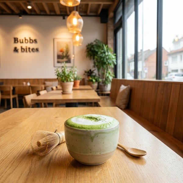 Hand-whisked Matcha Latte