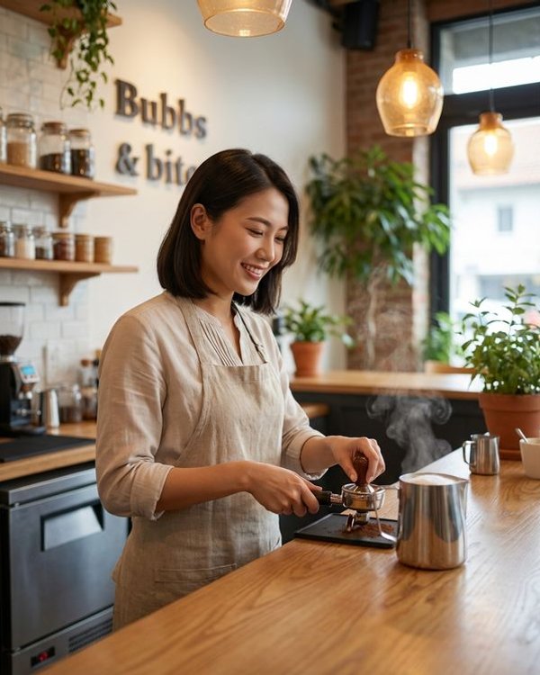 Belle, owner of Bubbs & Bites Cafe